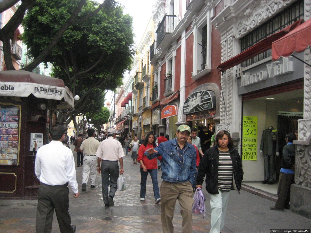 Улицы исторического центра Пуэблы