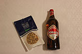 Пиво Дорада — 0,7 — стекло — 1,05 — нормальное.
Солёный арахис — упаковка — 1,35.