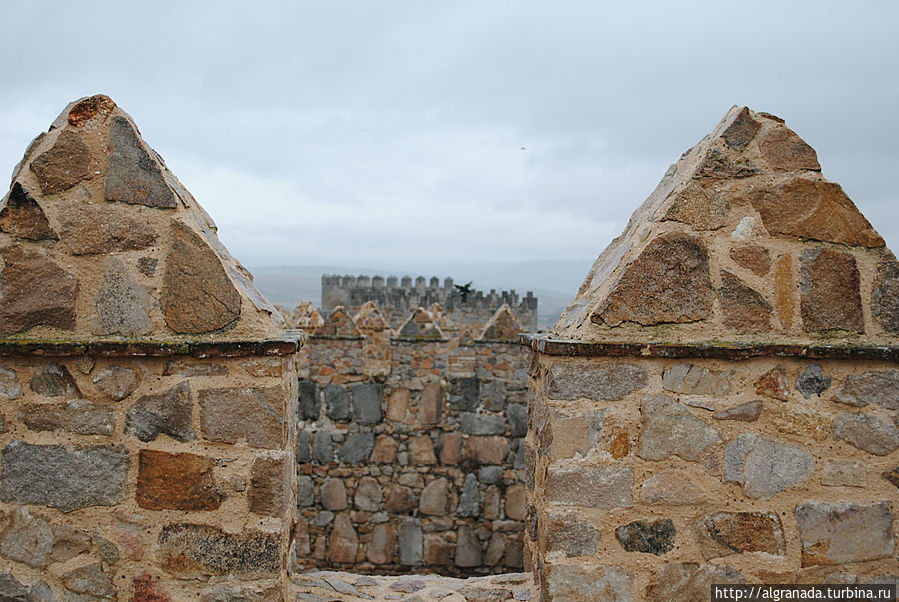 Зубцы крепостной стены города