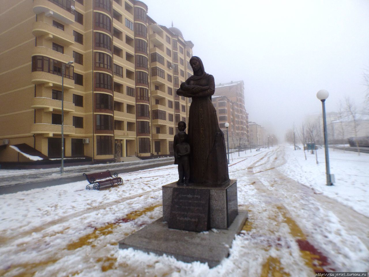 Туманная Ингушетия 4 января 2018 года Ингушетия, Россия