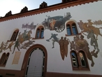Фреска на стене Кауфхауза, Габсбург оздает приказ о взятии крепости Ландау