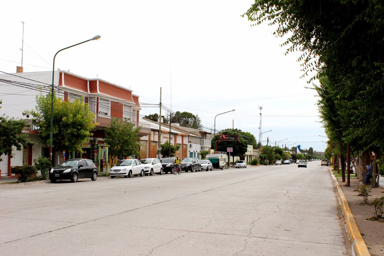 Центральные кварталы городка Гайман Гайман, Аргентина
