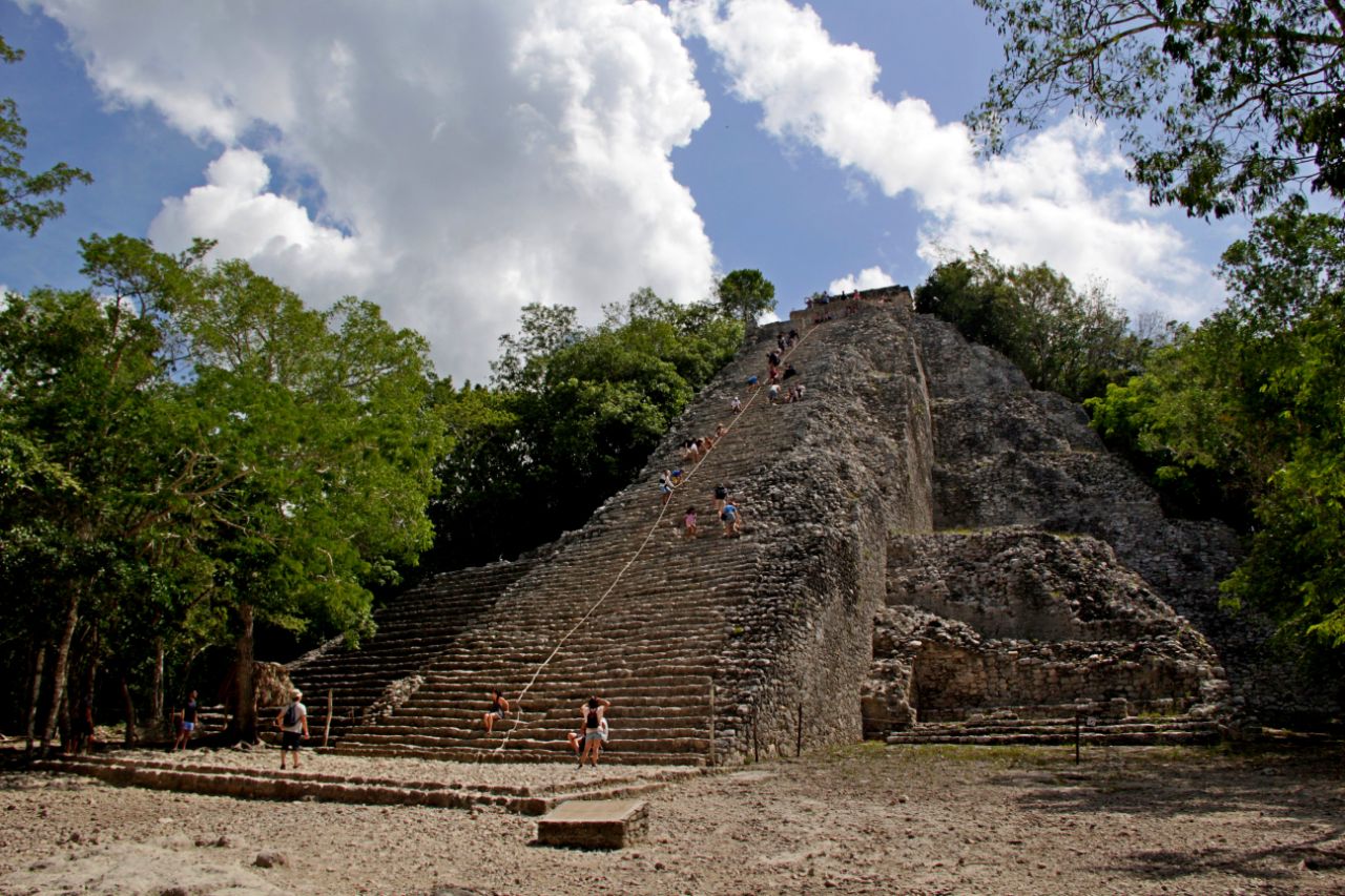 Коба. Пирамида Эль-Кастильо Коба, Мексика