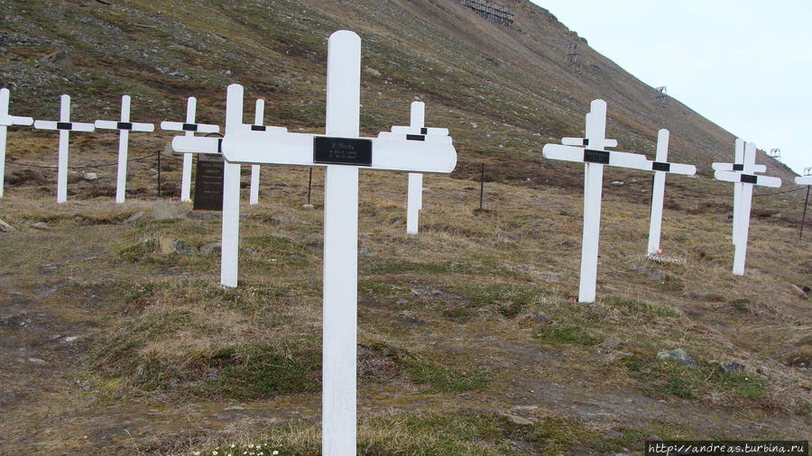 Это кладбище закрылось в 1947 году Лонгийербюен, Свальбард