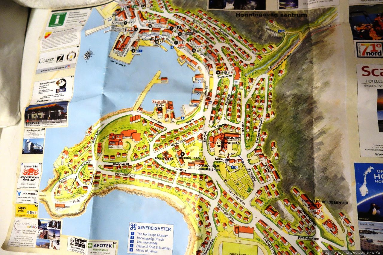 карта Хоннингсвога
