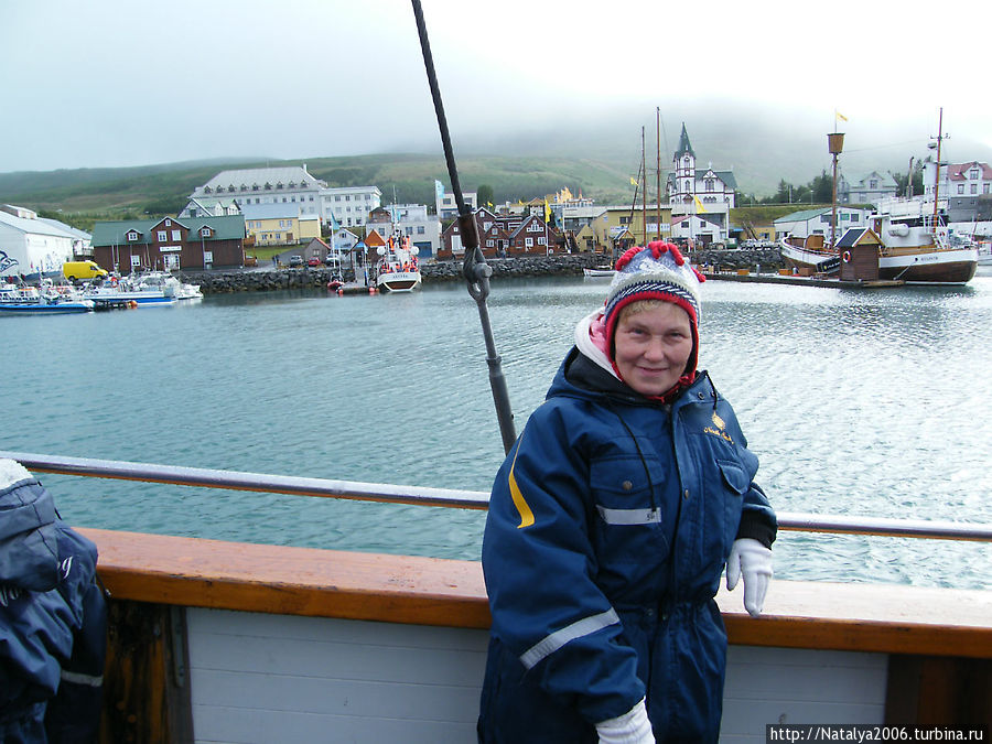 На борту китобойной лодки в полном китобойном снаряжении :-) Исландия