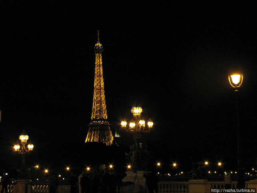 Париж в ночи. Париж, Франция
