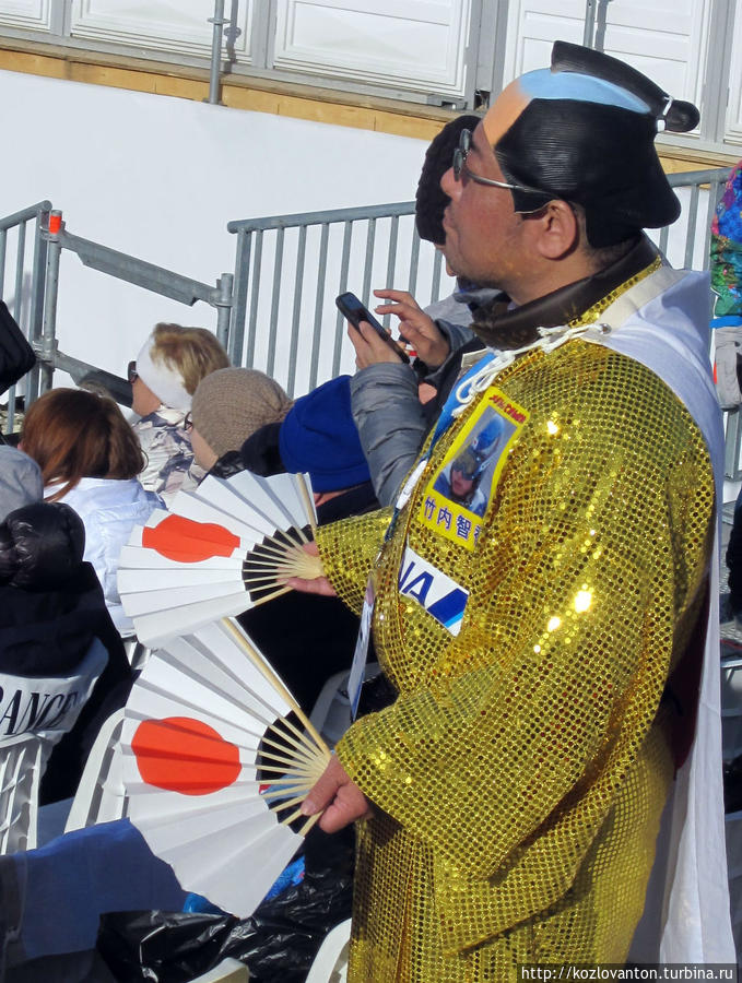 Япония болеет за сноубордистов. Адлер, Россия