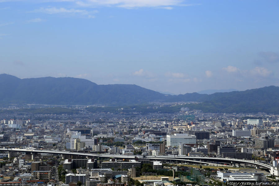 Вид на Киото,на пол пути до вершины Киото, Япония