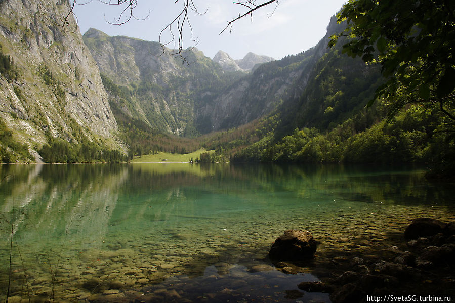 Оберзее — маленькое, но очень фотогеничное озеро Рамзау-Берхтесгаден, Германия