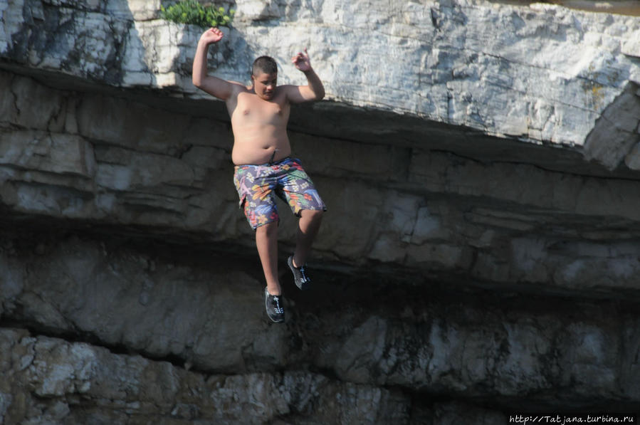 Как мы прыгали с детьми с обрыва на островах Бриуни Фажана, Хорватия