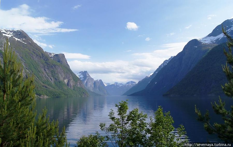 Самый высокий водопад северной Европы Центральная Норвегия, Норвегия