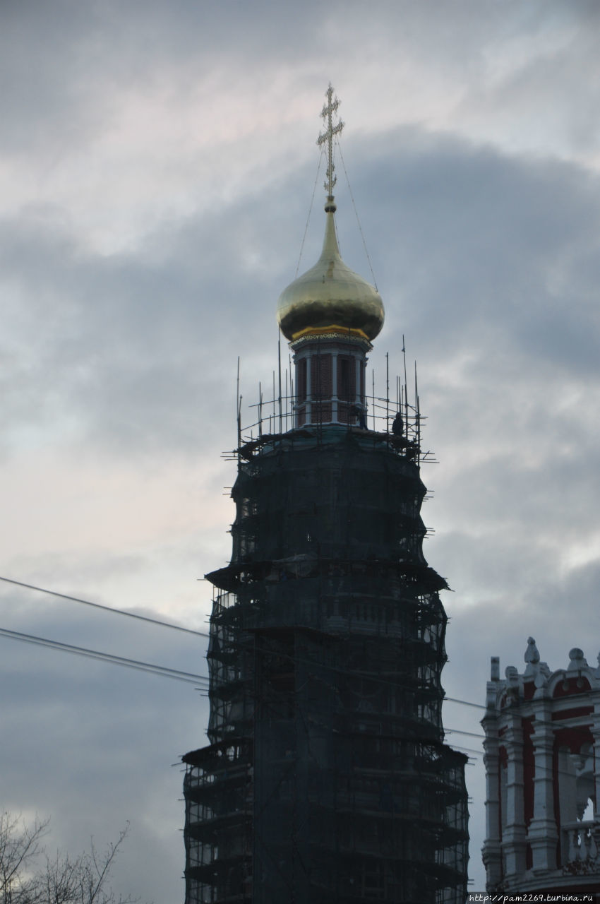 Пожар в Новодевичьем Москва, Россия