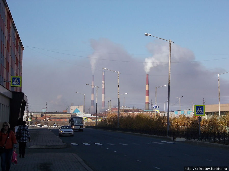 Дым виднеется! Норильск, Россия