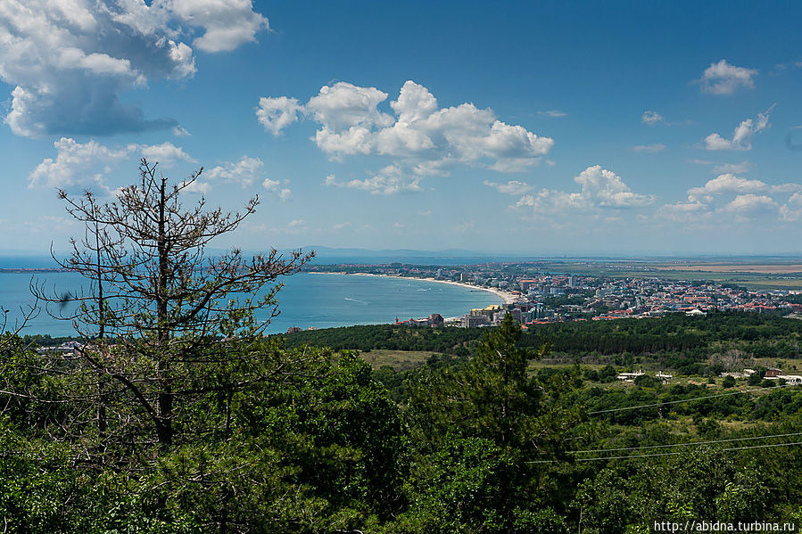 Вид на Солнечный берег Свети-Влас, Болгария
