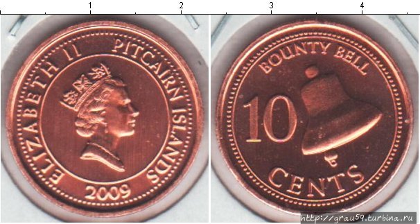 Острова Питкэрн — нумизматический рай Острова Питкэрн