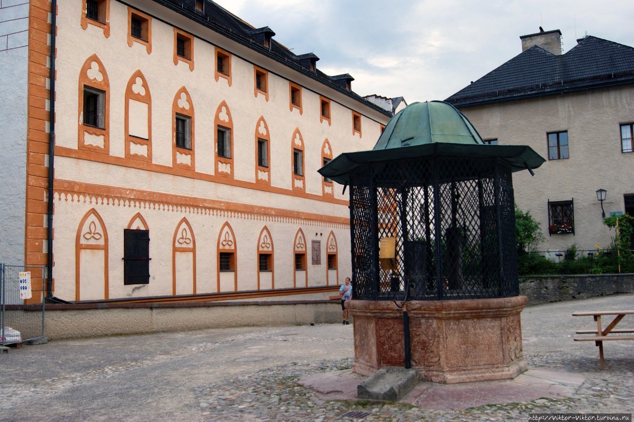 Колодец в крепости Хоэнзальцбург Зальцбург, Австрия