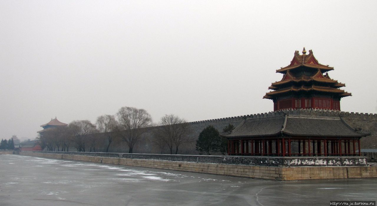 Башня северо западного угла запретного города Пекин, Китай