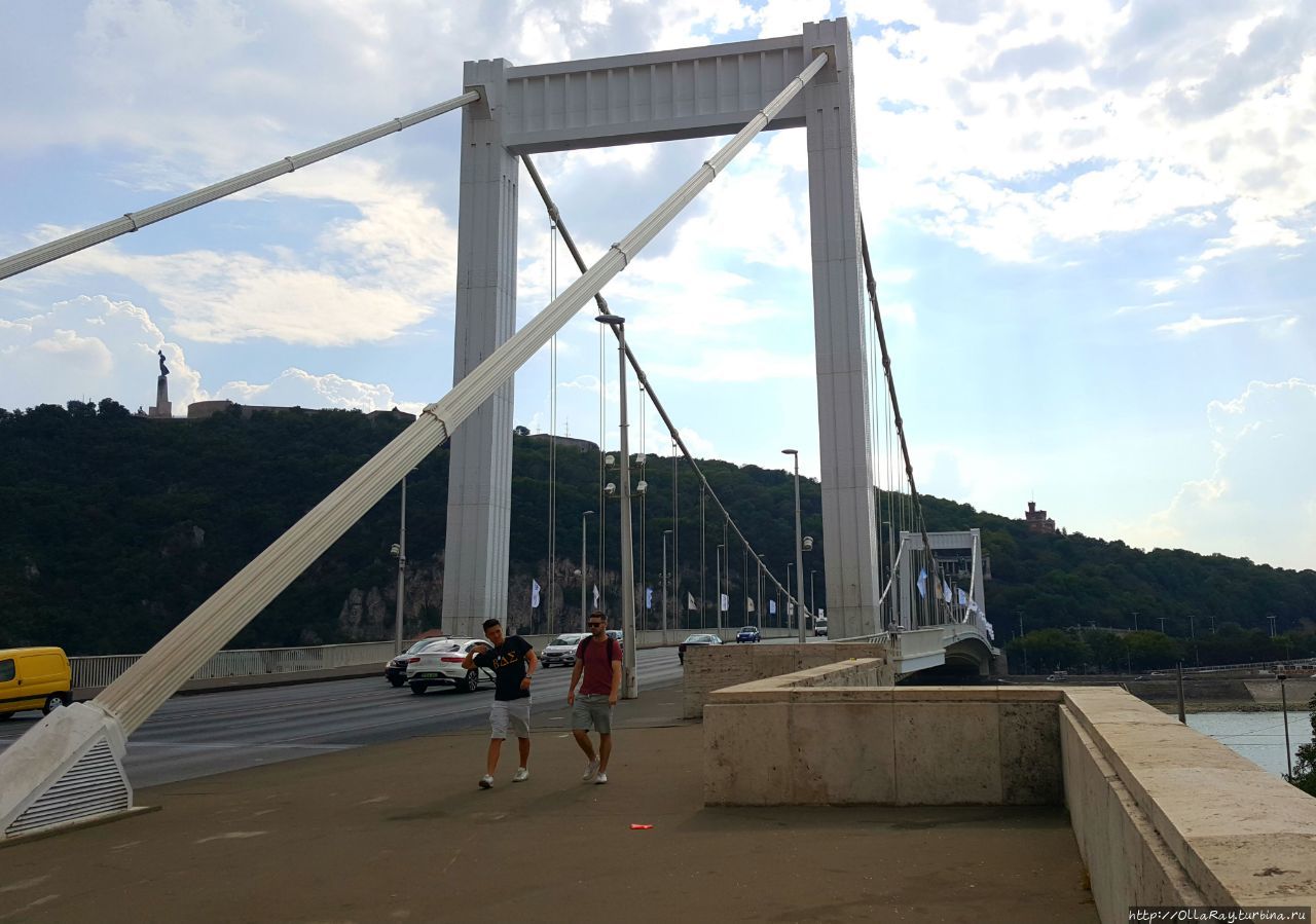 А мы прогулялись по мосту Эржебет. Будапешт, Венгрия
