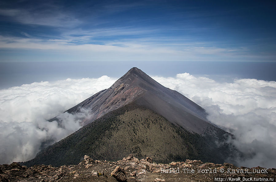 Вулкан Фуэго Алотенанго, Гватемала