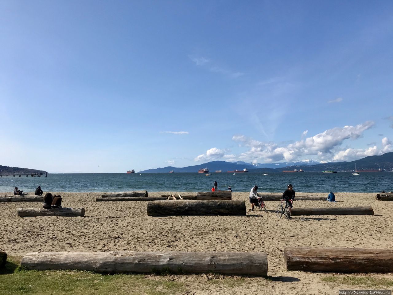 Пляж Китсилано Ванкувер, Канада