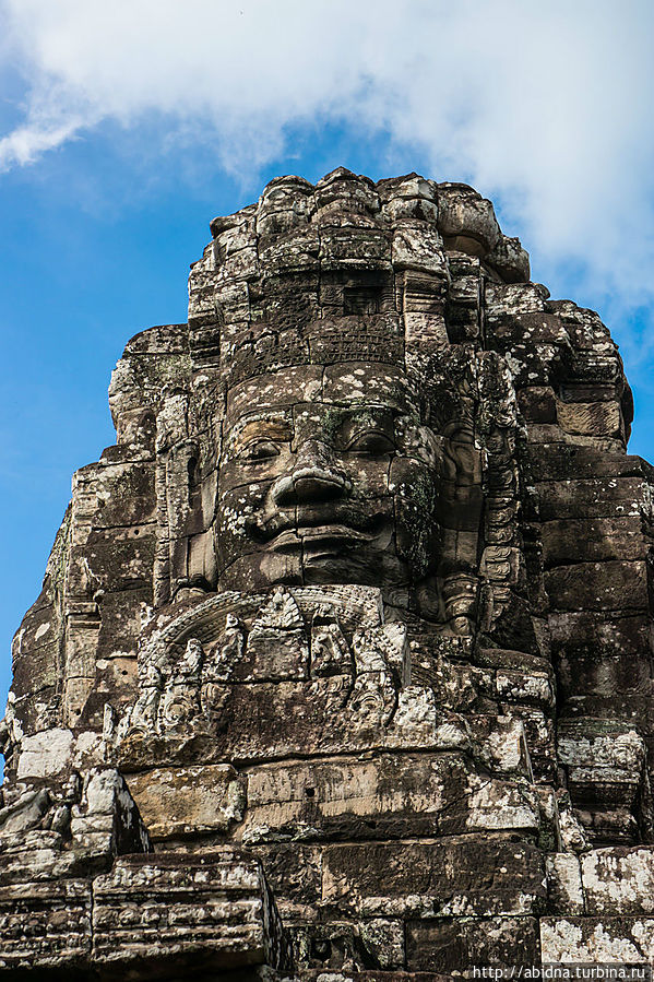 Башни в виде огромных голов Ангкор (столица государства кхмеров), Камбоджа