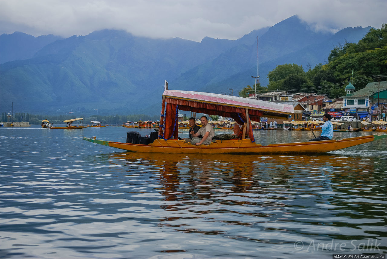 Озеро Дал Шринагар, Индия
