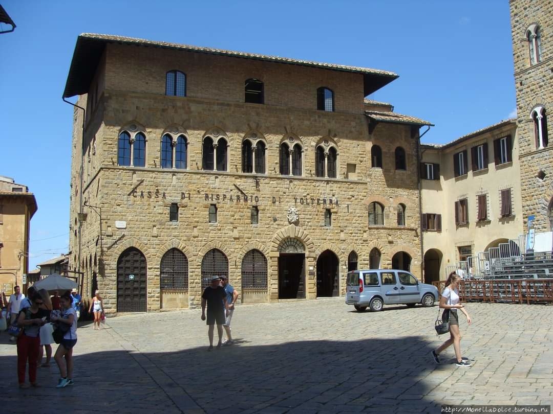 Средневековый центр  города Volterra Вольтерра, Италия