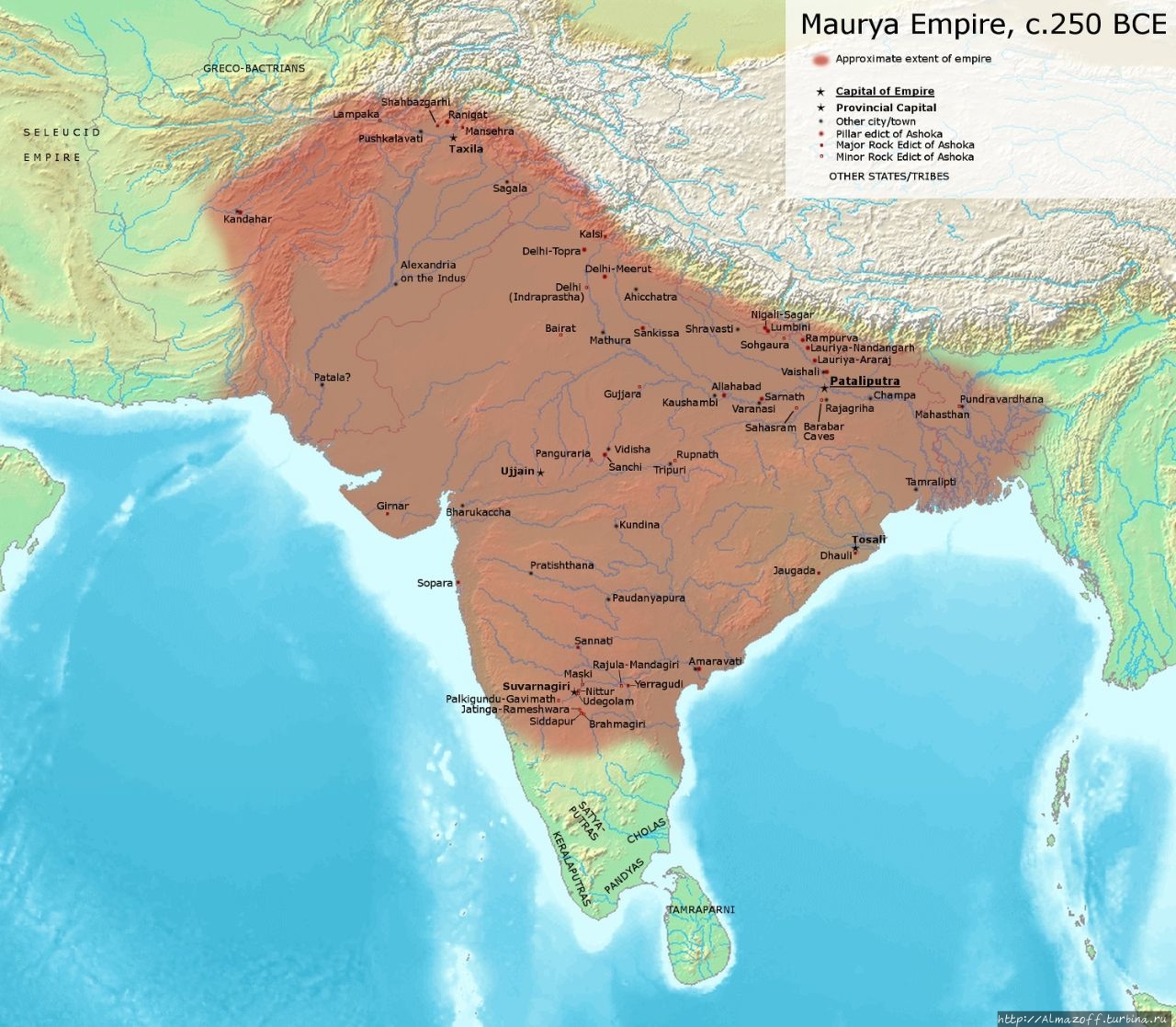Империя Мауриев в 250 году до нашей эры