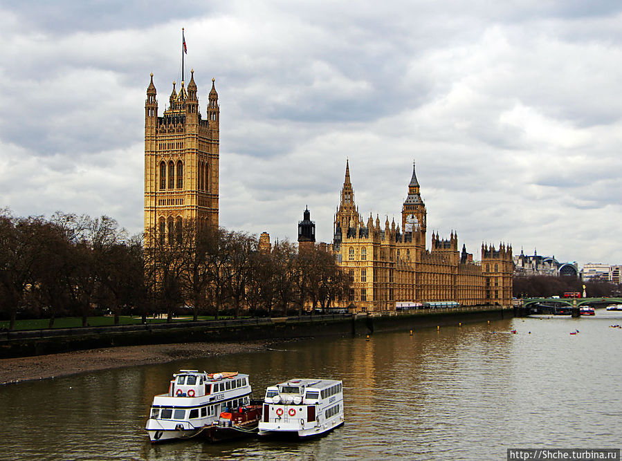Дворец Парламента Великобритании и знаметитый Биг Бен Лондон, Великобритания