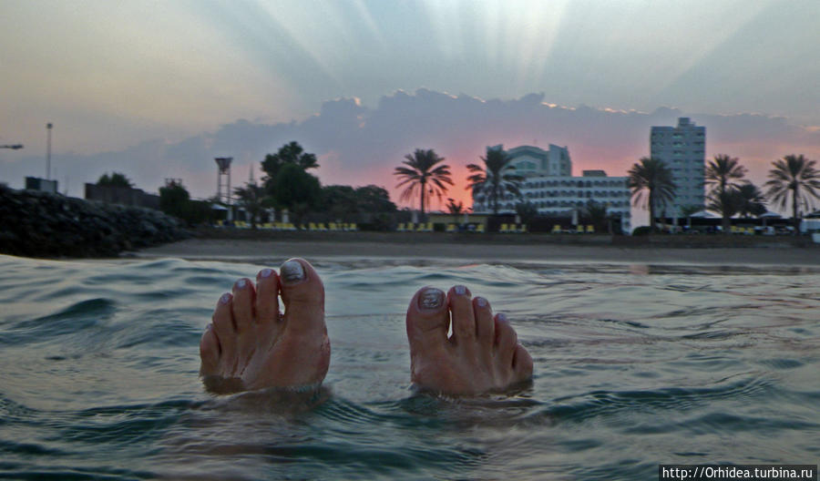 Последний закат, последнее купание Фуджейра, ОАЭ
