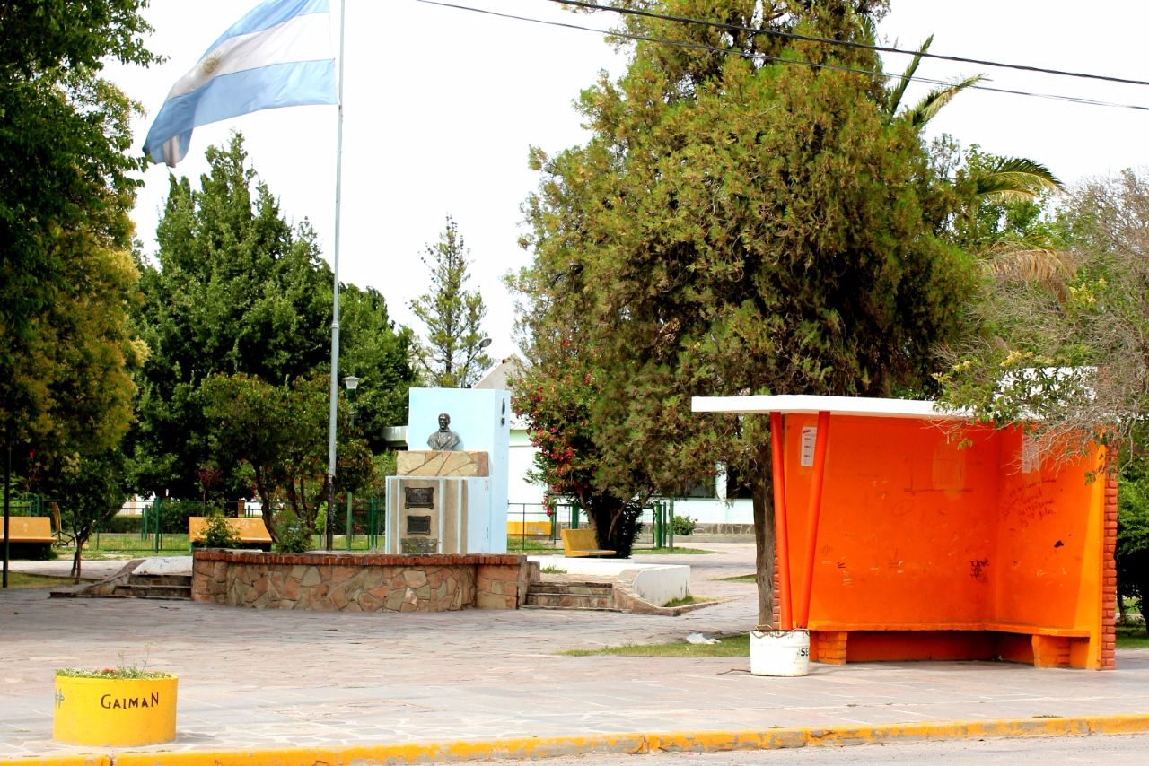 Центральные кварталы городка Гайман Гайман, Аргентина