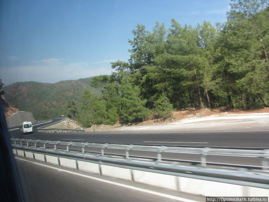 Дорога из Дидима в Мармарис Турция