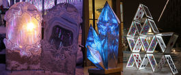 На улицах можно встретить магические зеркала, кристаллы и карты:)