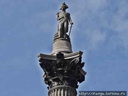 Колонна Нельсона на Трафальгарской площади. Фото из интернета Лондон, Великобритания