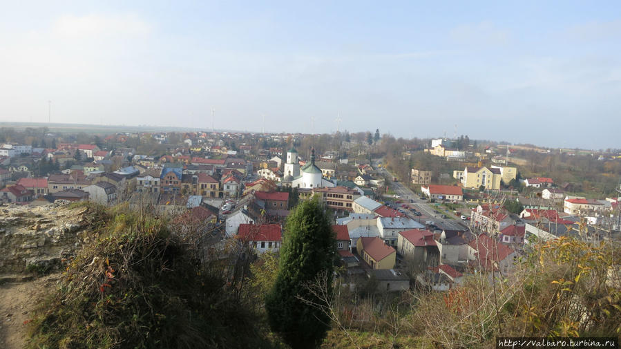 Вид на город с горы Польша