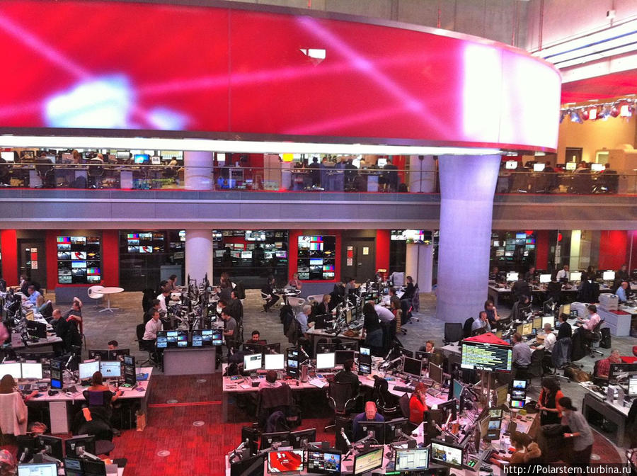Экскурсия на телерадиокомпанию BBC Лондон, Великобритания