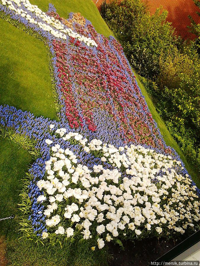 Парк тюльпанов Кёкенхоф. Тематические мозайки Лиссе, Нидерланды