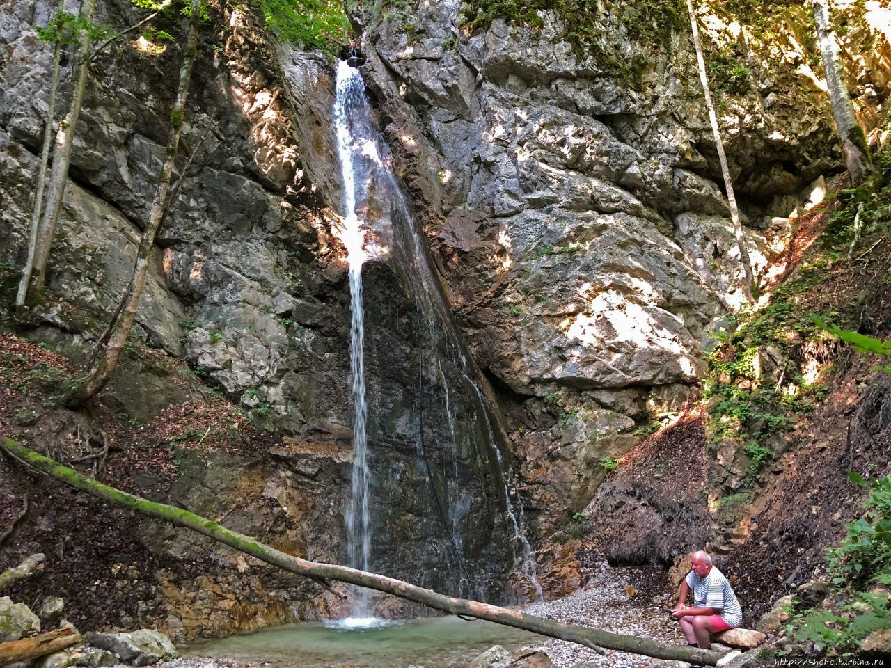 Томинчев водопад Подлюбель, Словения