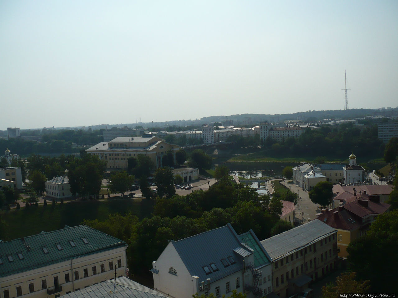 Вид на Витебск со смотровой площадки городской ратуши