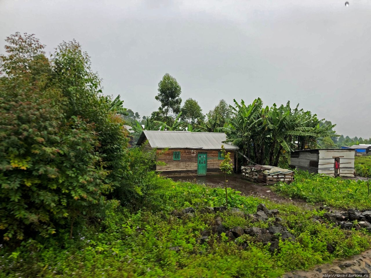Конголезский поселок Кибати — жизнь у подножия вулкана Кибати, ДР Конго
