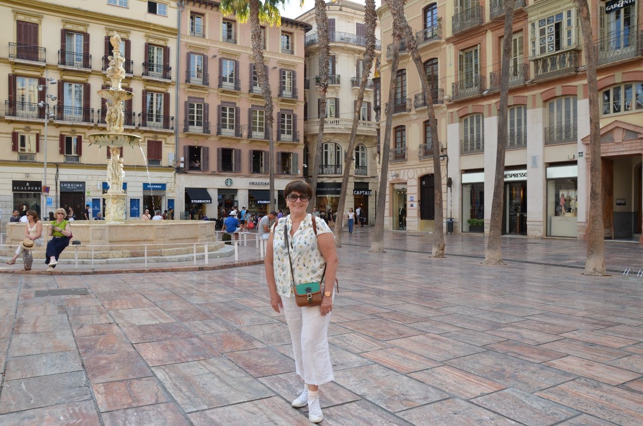 Малага исторический центр города Малага, Испания
