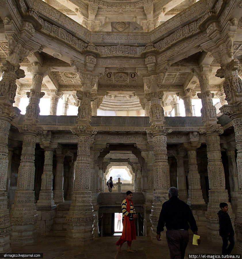 Ранакпур. Самый большой в мире джайнский храм Штат Раджастан, Индия