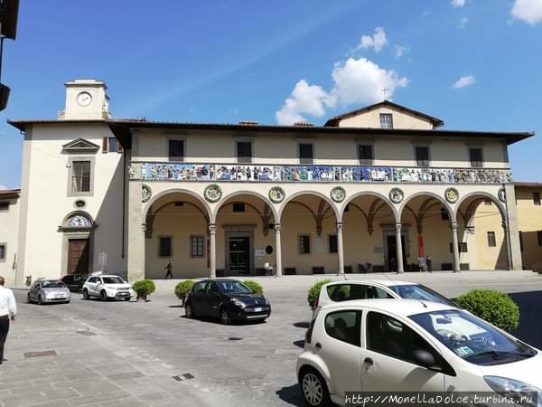 Пешеходный маршрут в городе Pistoia Пистоя, Италия
