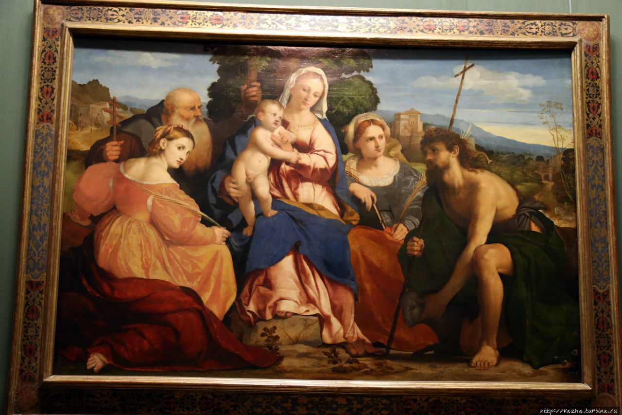 Якопо Пальма. Мадонна с младенцем и святая Екатерина Вена, Австрия