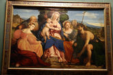 Якопо Пальма. Мадонна с младенцем и святая Екатерина