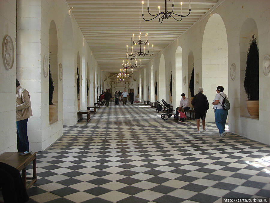 Галерея, построенная прямо на мосту Дианы де Пуатье, когда-то использовалась как танцевальная зала. Франция