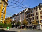 В Лозанне ходят троллейбусы, это пожалуй один из самых экологичных городов экологичной Швейцарии