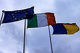 Флаги Евросоюза, Ирландии и Графства Клэр