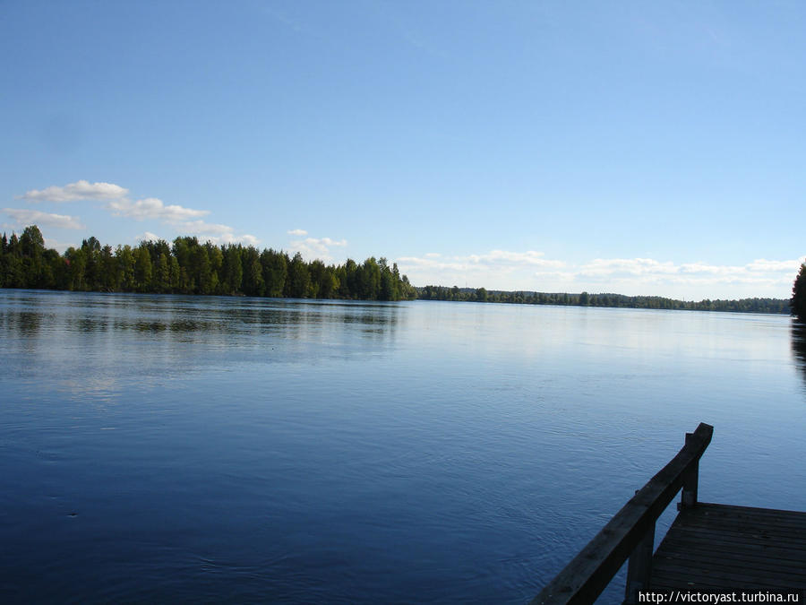 Чистейшее озеро с прохладной водой Иматра, Финляндия